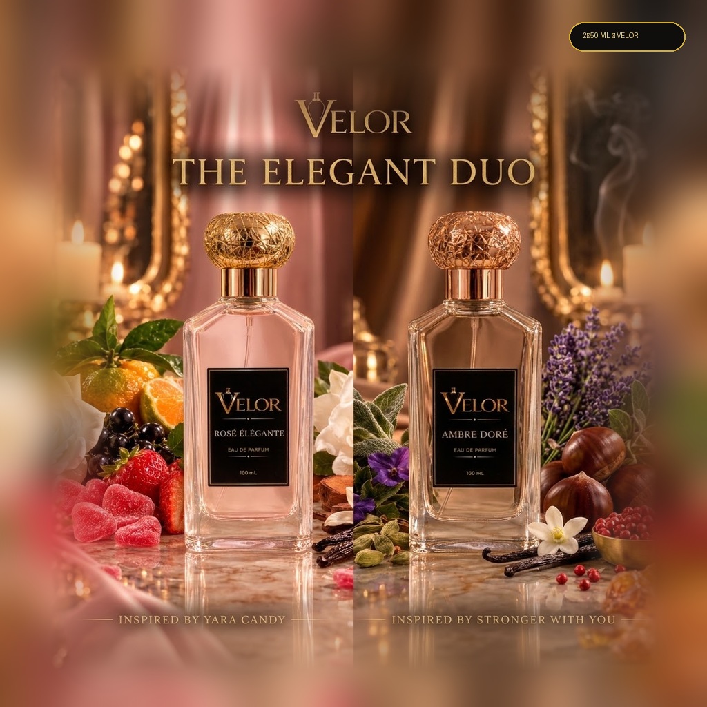 The Elegant Duo — ثنائي الأناقة والرومانسية — 50 ملل للعبوتين